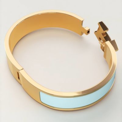 HERMES ブラック/ブルー バングル VINTAGE HERMES/エルメス】 Email bangle gm navy（ブレスレット